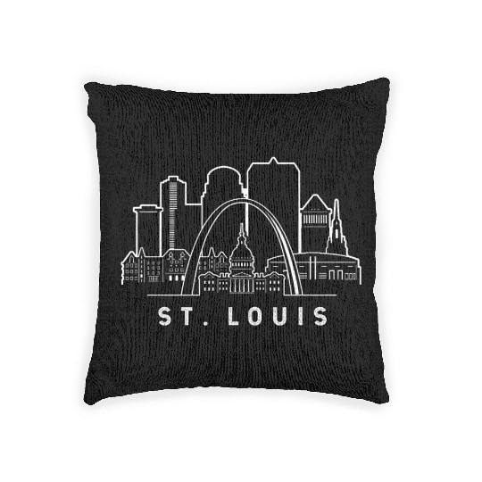 St. Louis Missouri Woven Pillows