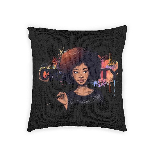 Creative Artist Portrait Woven Pillows