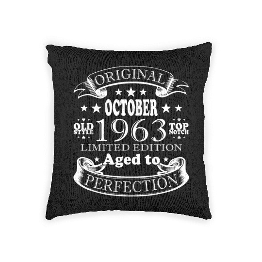 october 1963 Anniversary october 1963 october Woven Pillows