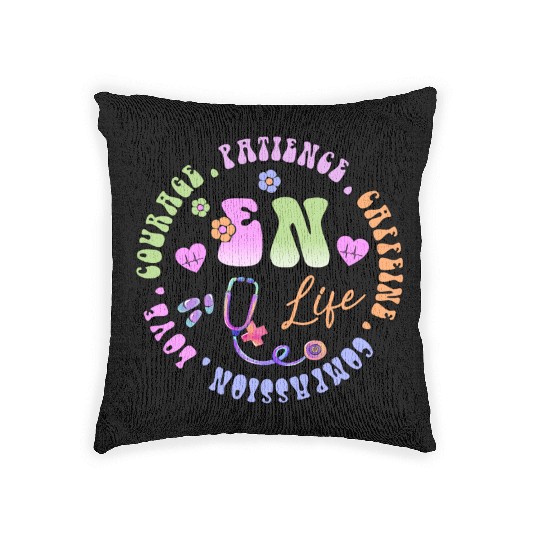 Emergency Nurse circle Woven Pillows