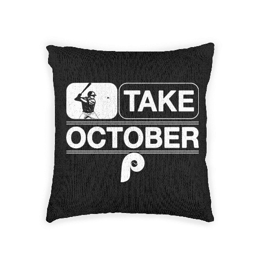 Philadelphia Take October Phillies Woven Pillows