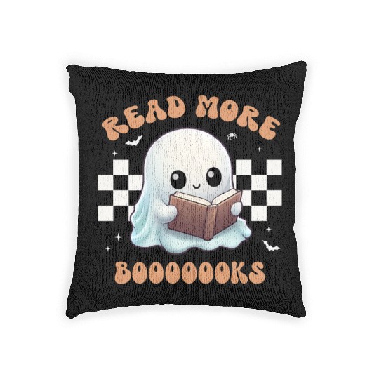 Read More Booooks | Book Lover | Funny Teacher Woven Pillows