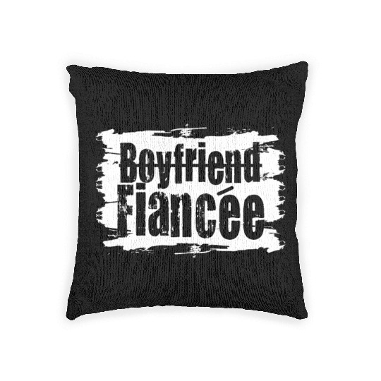 Couple Engagement Engaged Men Funny Fiancee Woven Pillows