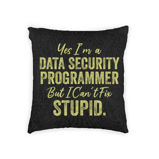 Yes I'm A Data Security Programmer But I Can't Fix Woven Pillows