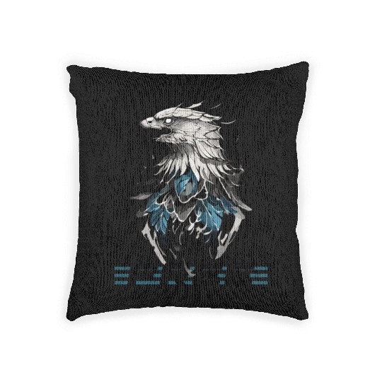 Free as the Sky: Majestic Eagle Woven Pillows
