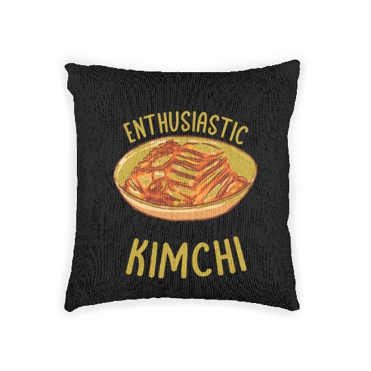 Kimchi Lovers Korean Cuisine Food Gifts Woven Pillows