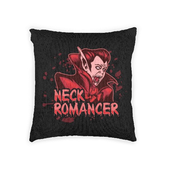 Trick Or Treat Scary Vampire Horror Happy Woven Pillows