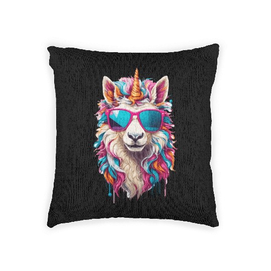 Magical Horse: A Rainbow Unicorn Adventure Woven Pillows