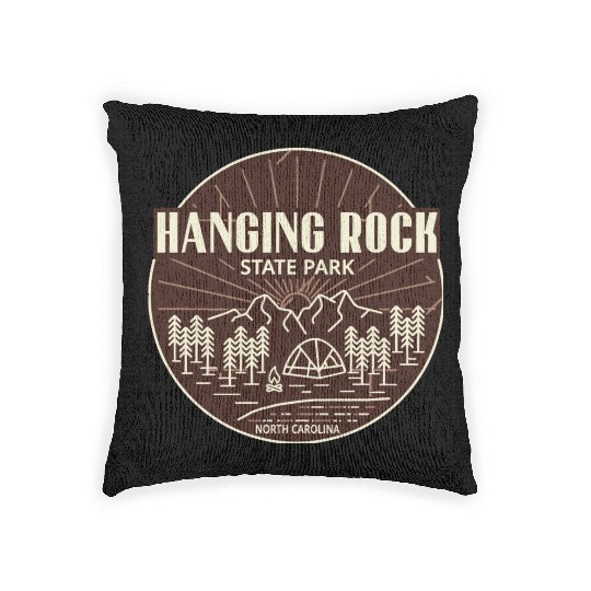 Hanging Rock State Park NC Sunrise Woven Pillows