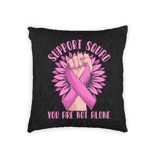 Support Squad You Are Not Alone Woven Pillows