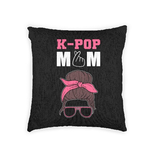 K-pop Mom Kpop Addict Gift Woven Pillows