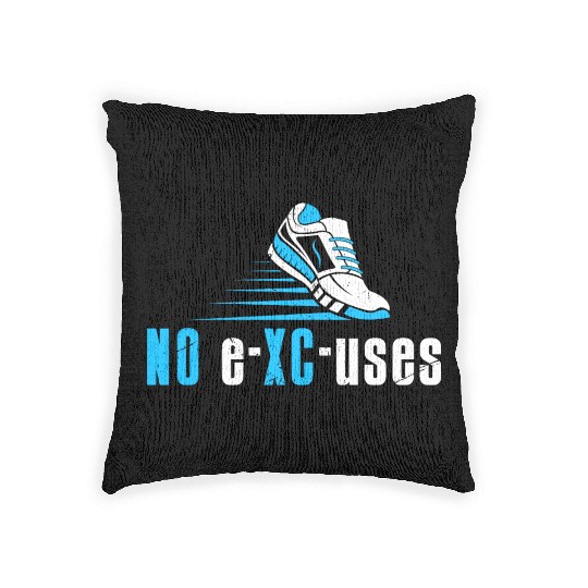 Distance Runner XC Cross Country Running Woven Pillows