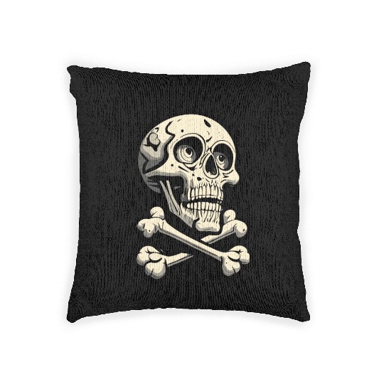 Cartoon Skull Woven Pillows