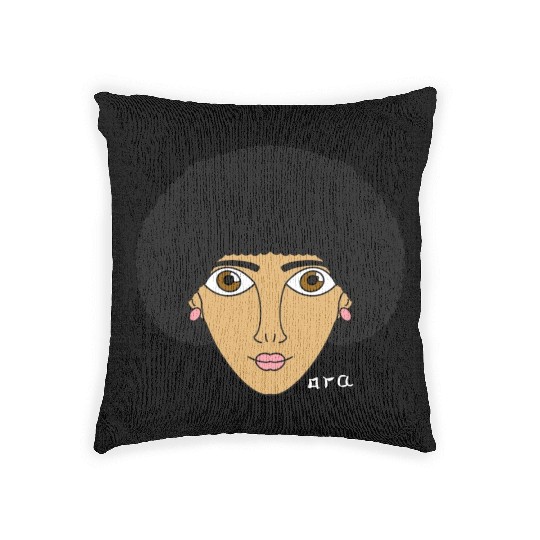 ora character face Woven Pillows