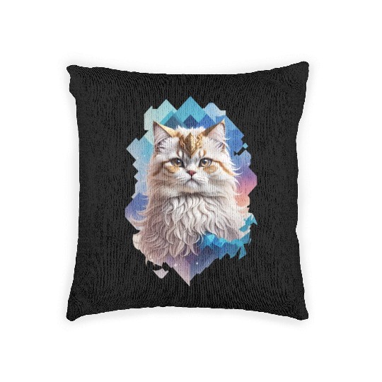 Persian Cat Woven Pillows