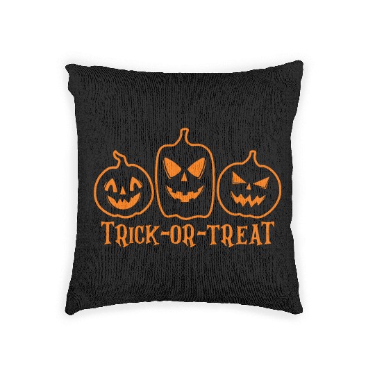 Trick or treat Woven Pillows