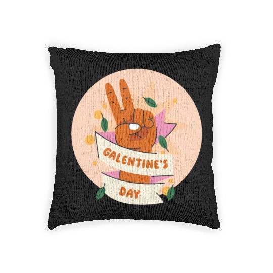 Be My Galentine. Galentine's Day Woven Pillows
