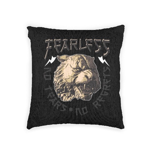 Fearless Tears No Regrfts Woven Pillows