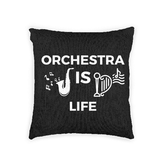ORCHESTRA IS LIFE Woven Pillows