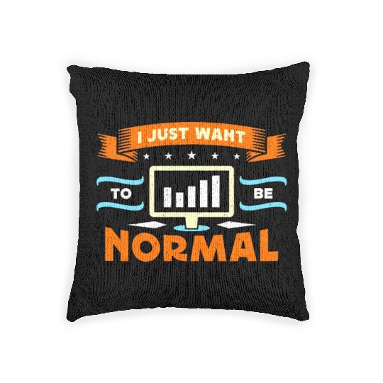 Data Analyst I Just Want To Be Normal Programmer Woven Pillows