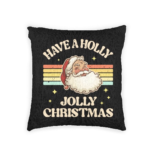 Have A Holly Jolly Christmas Woven Pillows