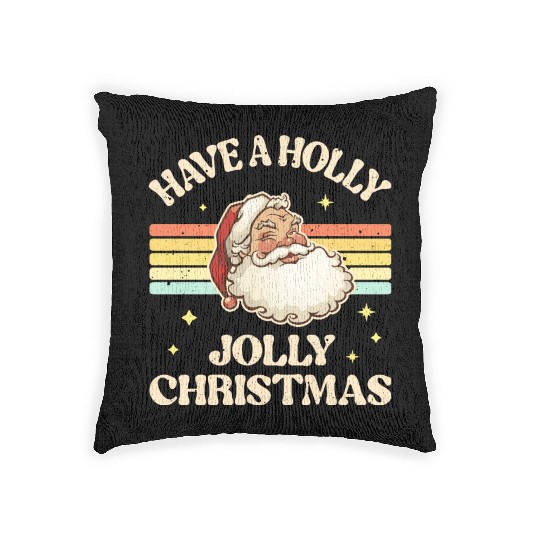Have A Holly Jolly Christmas Woven Pillows