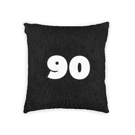 90th Birthday, Celebration, Anniversary / Ninety! Woven Pillows
