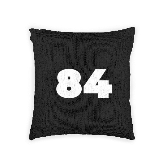 Congratulations 84 Years Old - Number Eighty-Four Woven Pillows
