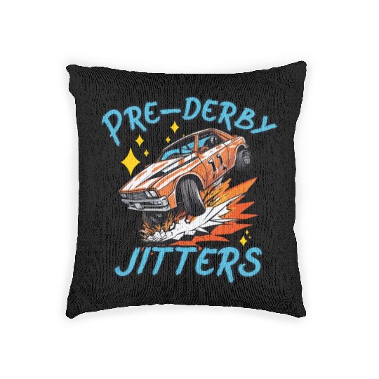 Demo Derby Demolition Derby Demolition Derby Lover Woven Pillows