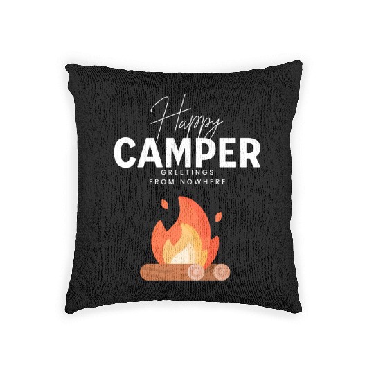 Happy Camper Woven Pillows