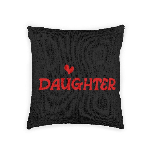 I love my daughter Woven Pillows