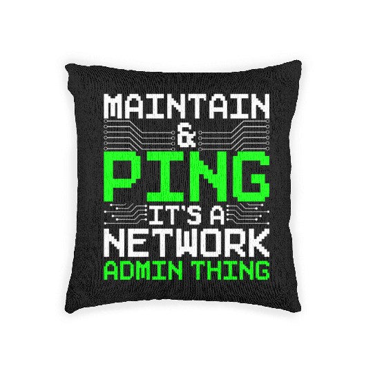 Network Admin Programmer Woven Pillows