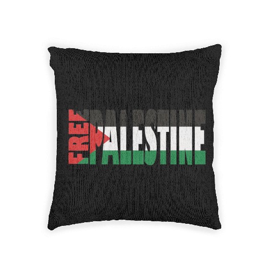 free palestine Woven Pillows