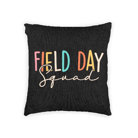 Field Day Squad Cool Student Teacher Last Day Of Woven Pillows