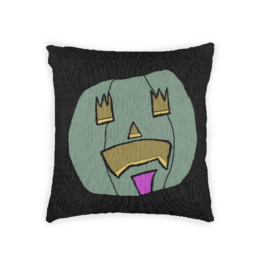Halloween Pumpkin Jack o lantern 2 Woven Pillows