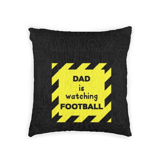 Do Not Disturb Dad Woven Pillows
