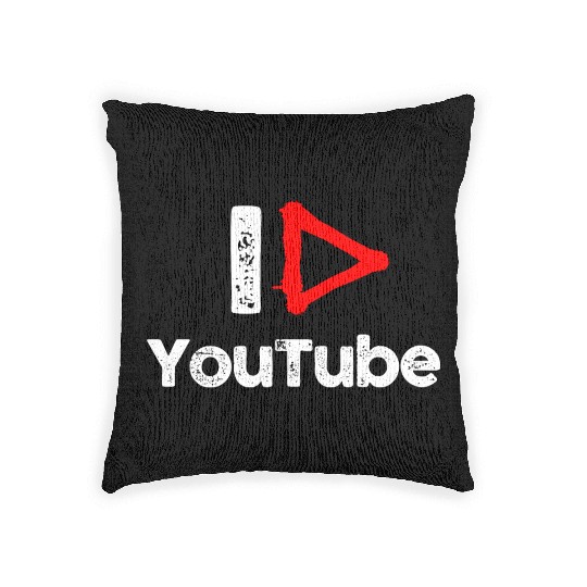 I love YouTube Woven Pillows