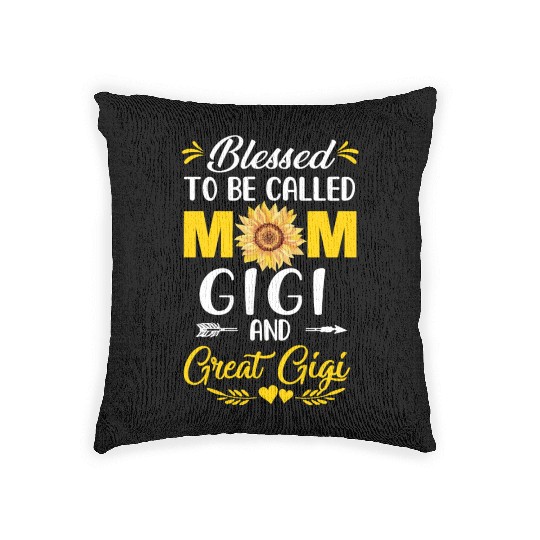 Blessed To Be Called Mom Gigi Great Gigi Mothers Woven Pillows