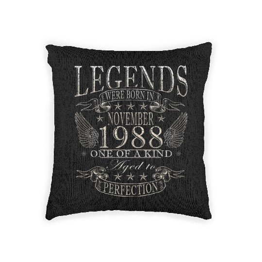 november 1988 Anniversary november 1988 november Woven Pillows