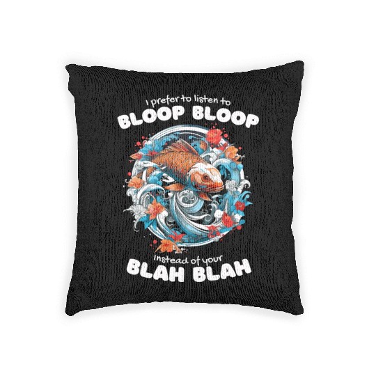 Koi Fish Koi Carp Japanese Koi Garden-Pond funny Woven Pillows