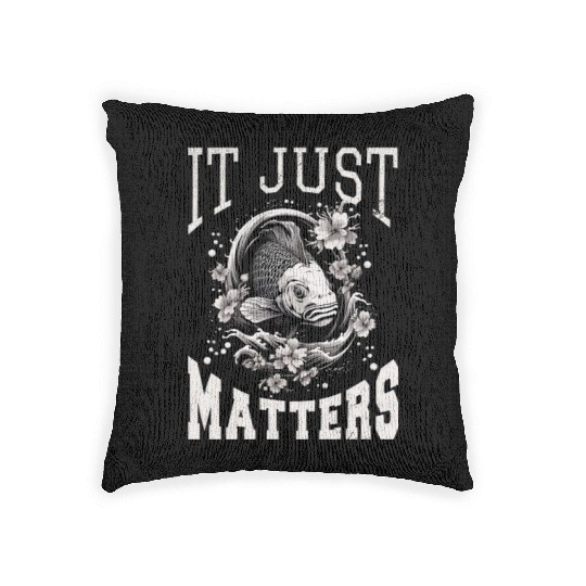 Koi Fish Koi Carp Japanese Koi Garden-Pond funny Woven Pillows
