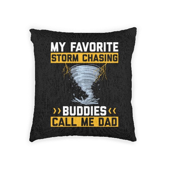 Storm chasers Woven Pillows