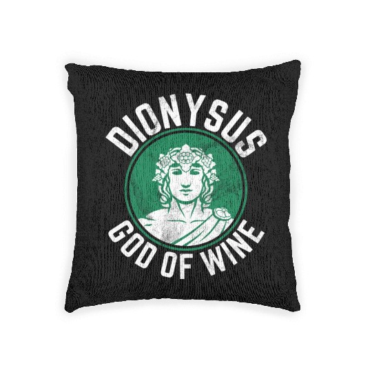 Dionysus Olympian God Of Wine Greek Mythology Woven Pillows