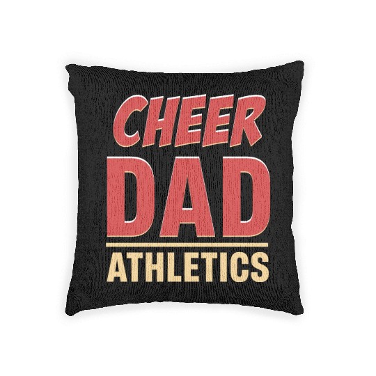 Cheer Dad Athletics Sports Football Gymnastics Woven Pillows