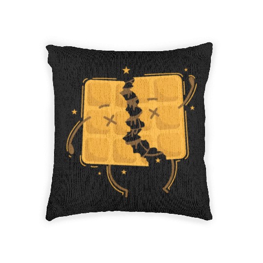 filled Waffle Dough Pastry Baker Snack Woven Pillows