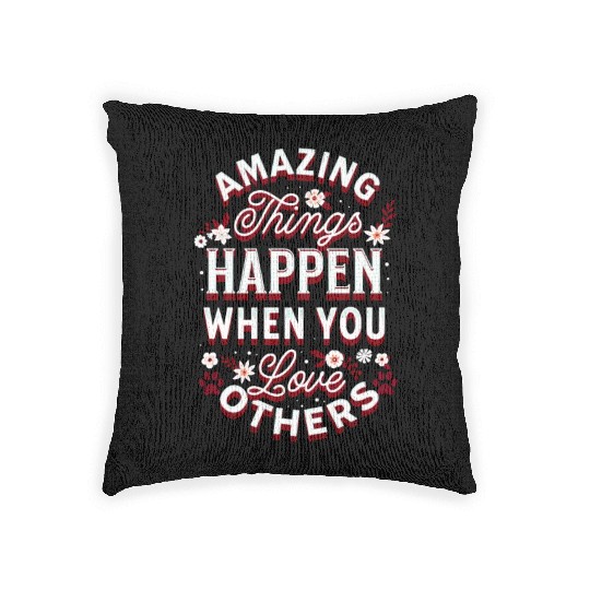 Love Caring Mental Health Motivation Woven Pillows
