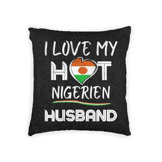 Nigerien Husband Proud Wife Woven Pillows