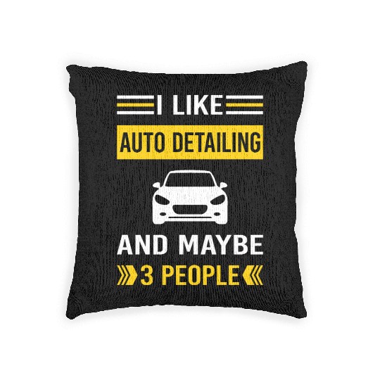 3 People Auto Detailing Car Detail Detailer Woven Pillows