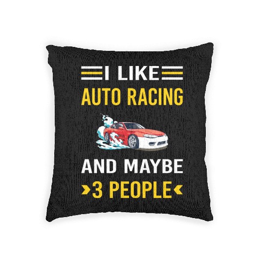 3 People Auto Racing Automotive Autosport Woven Pillows