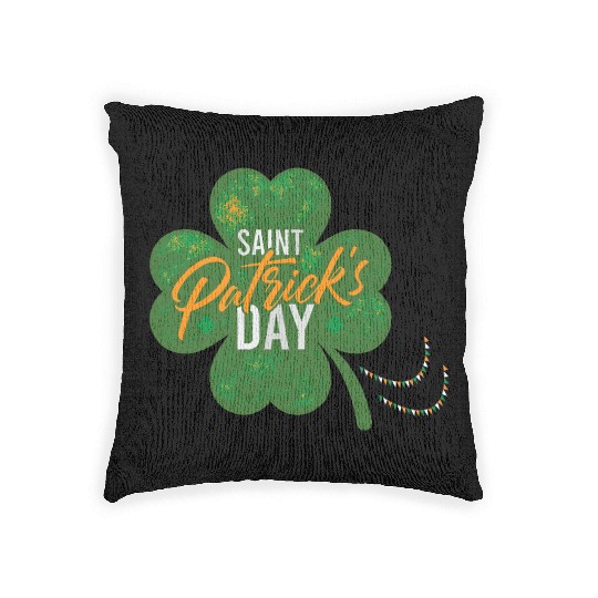 Irish Shamrock Woven Pillows